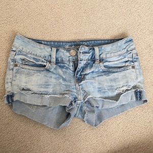 Ripped Jean Shorts